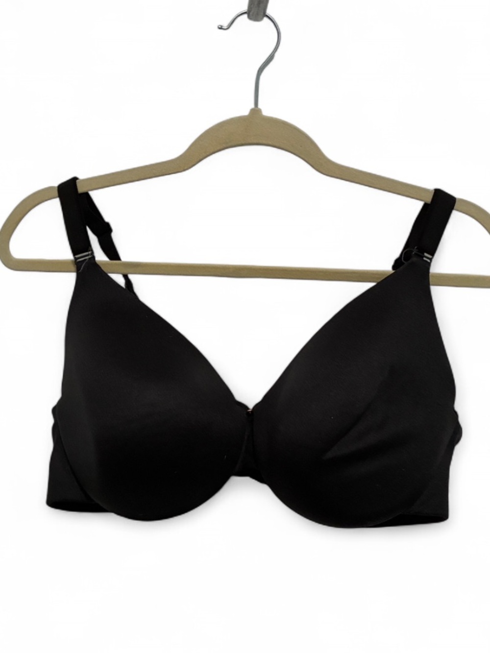 Cacique Back Smoothing Lightly Lined Full Coverage Black Bra